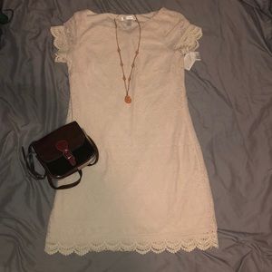 Cream lace dress